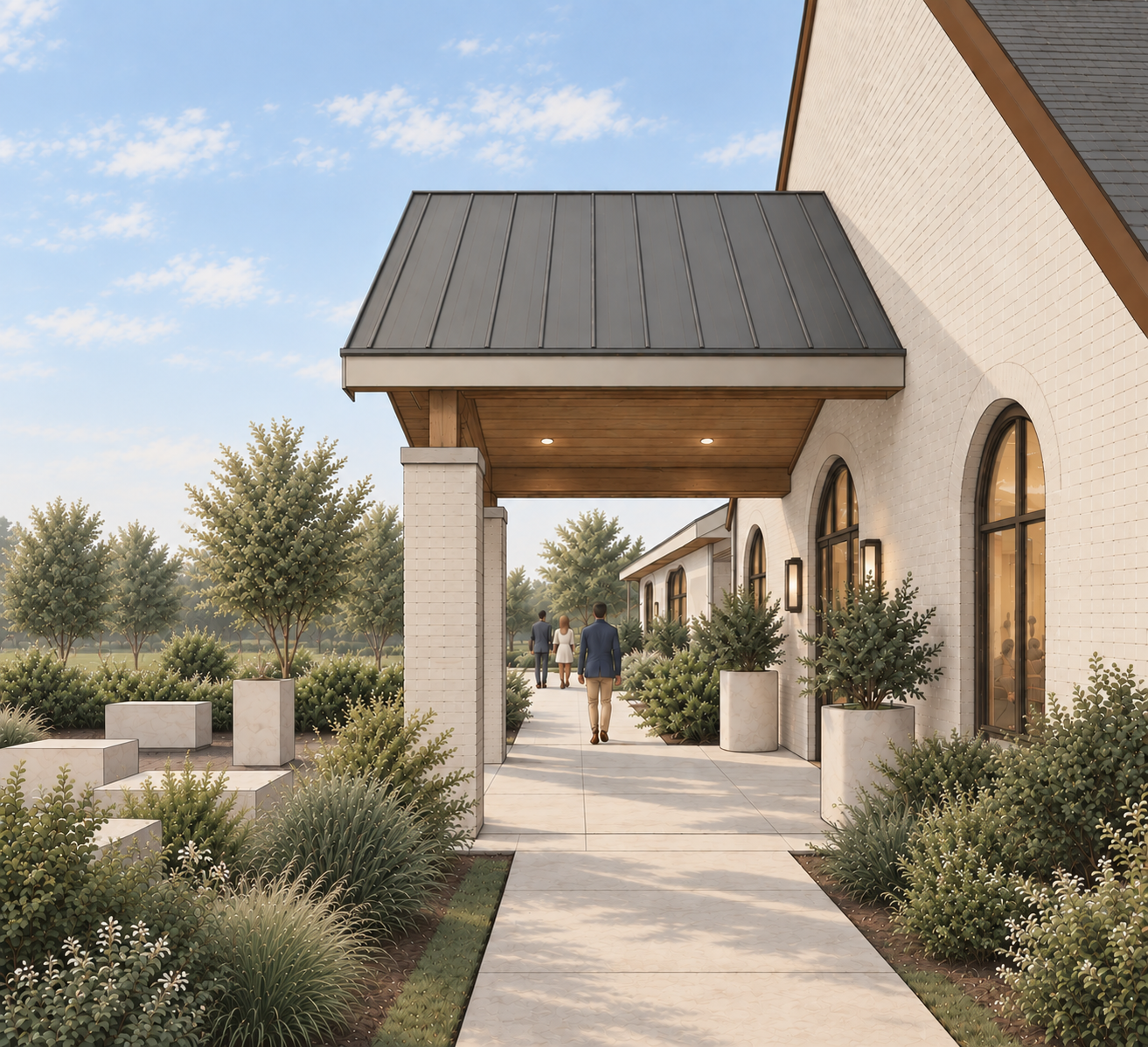 Church of the Covenant — Multi-purpose building, side view