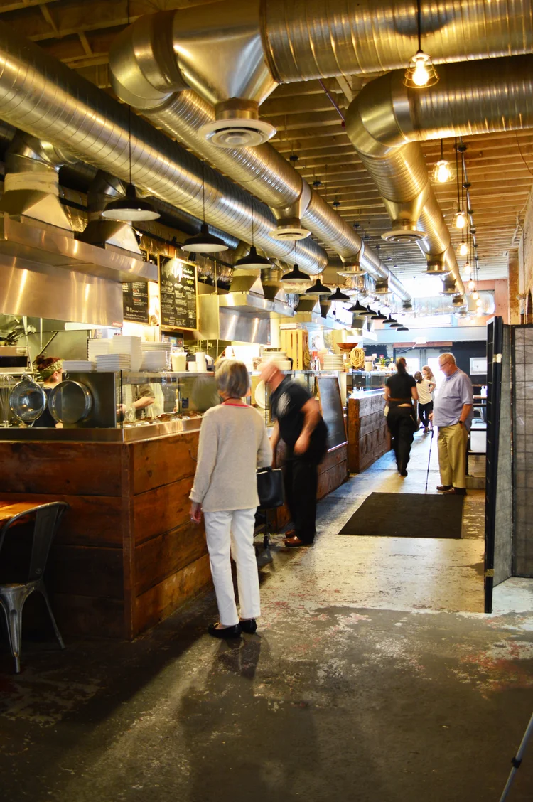 Smallman Galley restaurant interior, Pittsburgh, Pennsylvania